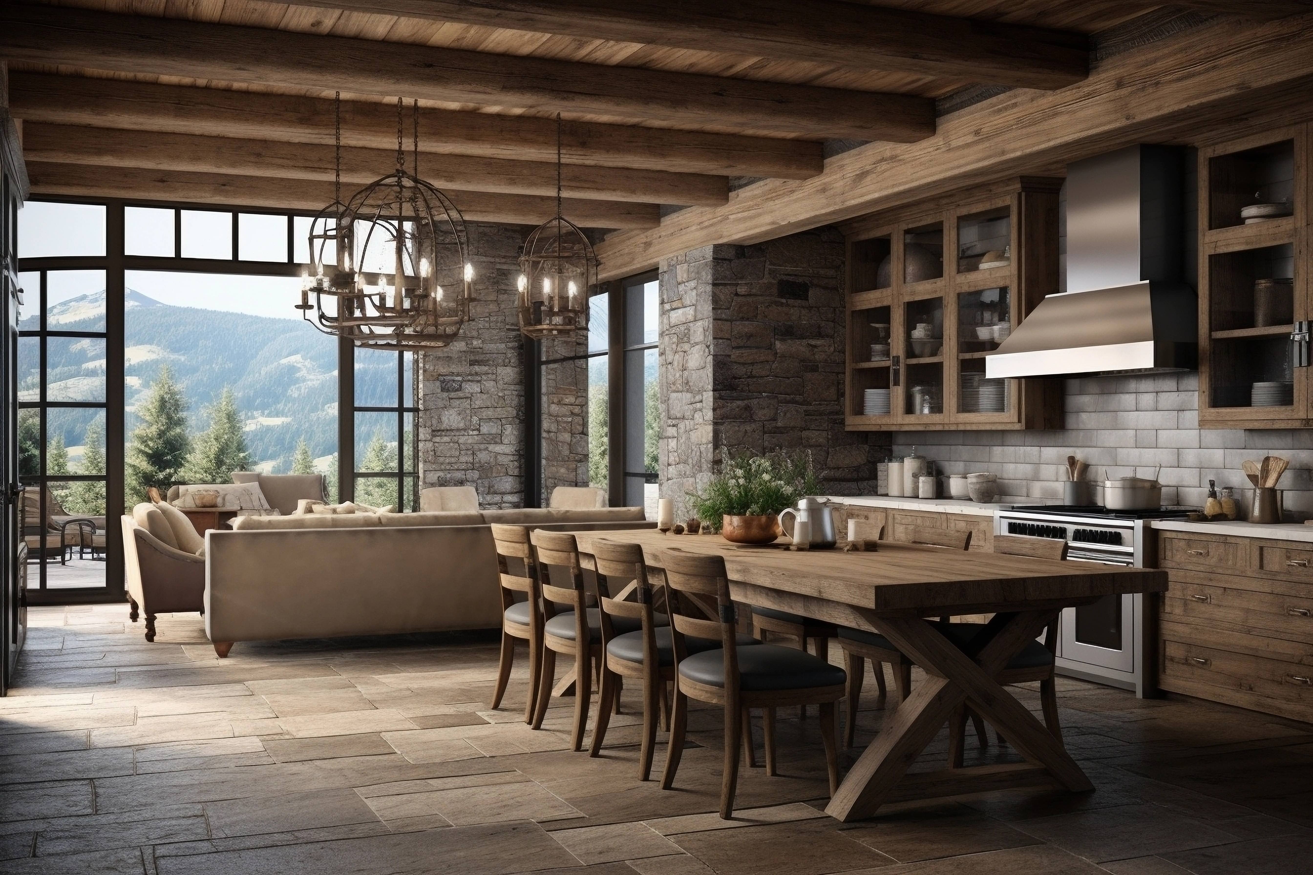modern rustic farmhouse kitchen